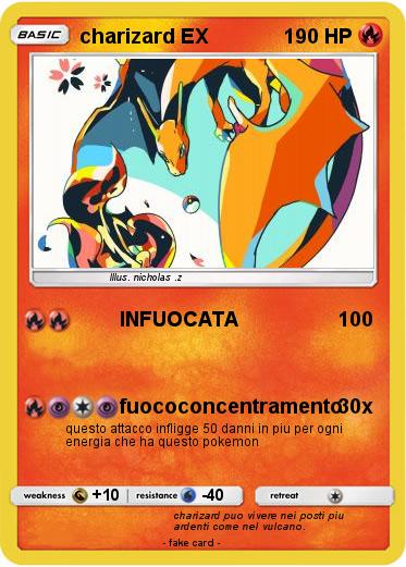 Pokemon charizard EX