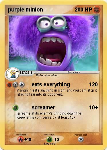 Pokemon purple minion