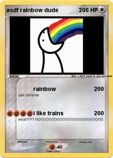 Pokemon asdf rainbow dude