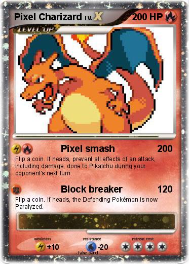 Pokemon Pixel Charizard