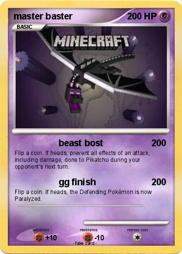 Pokemon master baster