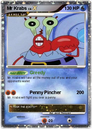 Pokemon Mr Krabs