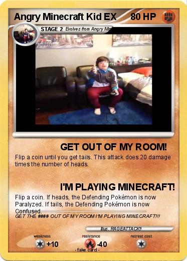 Pokemon Angry Minecraft Kid EX