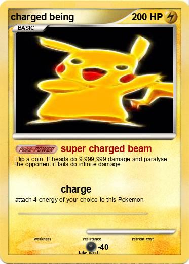 Pokemon charged being