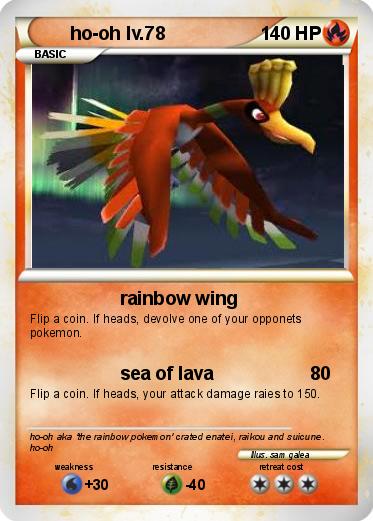 Pokemon ho-oh lv.78