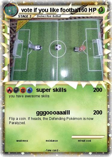 Pokemon vote if you like football