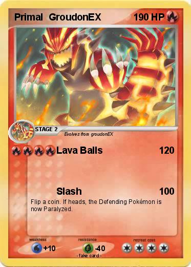 Pokemon Primal  GroudonEX