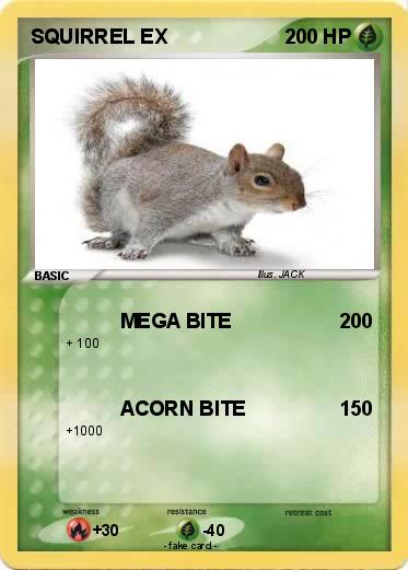 Pokemon SQUIRREL EX
