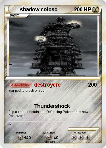 Pokemon shadow coloso