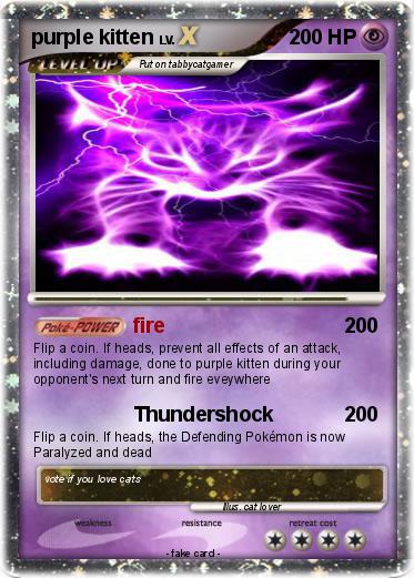 Pokemon purple kitten