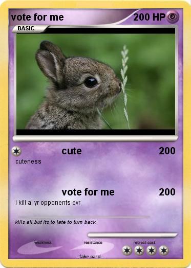 Pokemon vote for me