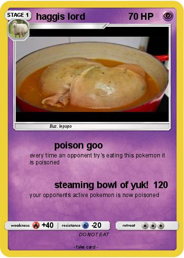 Pokemon haggis lord