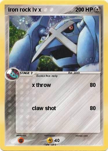 Pokemon iron rock lv x