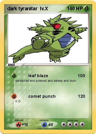 Pokemon dark tyranitar  lv.X