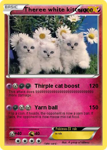 Pokemon Theree white kittens