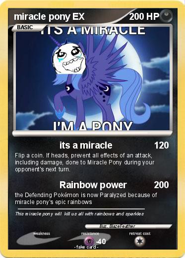 Pokemon miracle pony EX