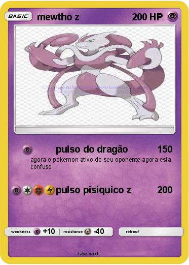 Pokemon mewtho z