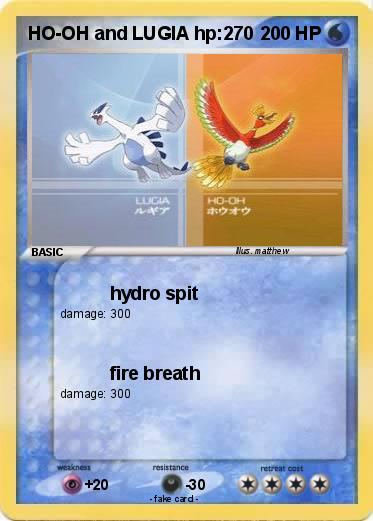 Pokemon HO-OH and LUGIA hp:270