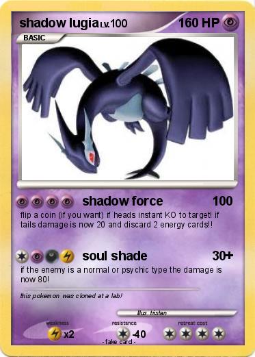 Pokemon shadow lugia