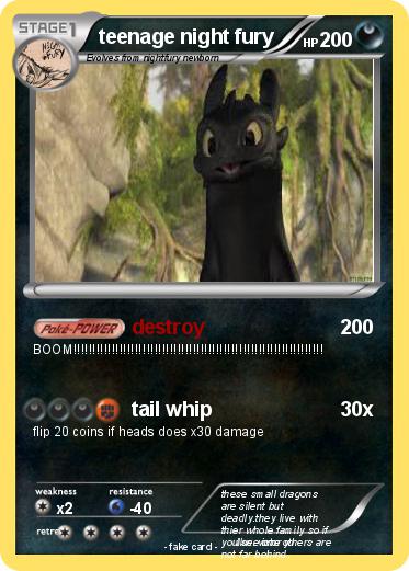 Pokemon teenage night fury