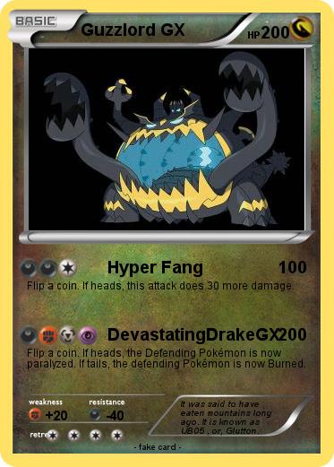 Pokemon Guzzlord GX