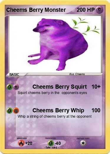 Pokemon Cheems Berry Monster