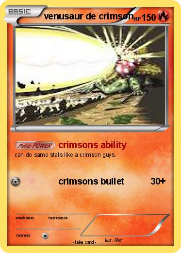 Pokemon venusaur de crimson