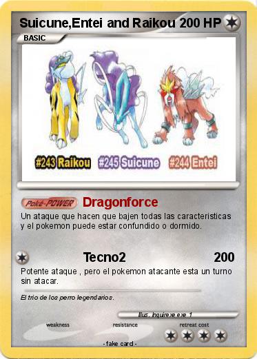 Pokemon Suicune,Entei and Raikou