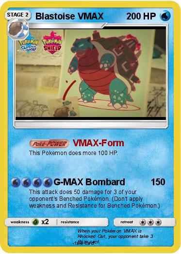 Pokemon Blastoise VMAX