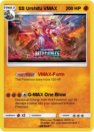 Pokemon SS Urshifu VMAX