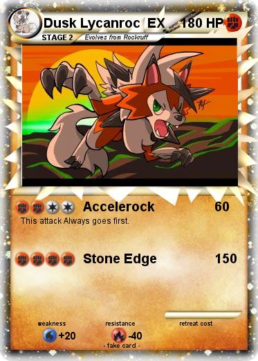 Pokemon Dusk Lycanroc  EX
