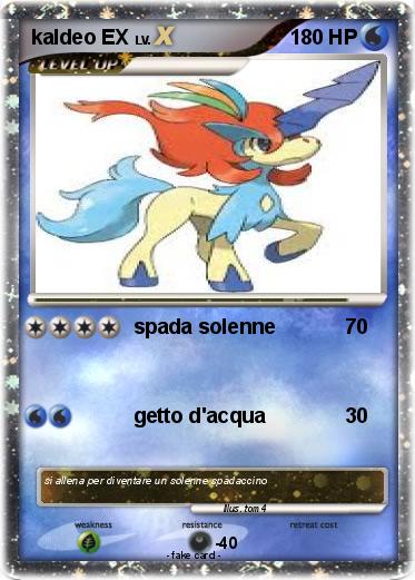 Pokemon kaldeo EX