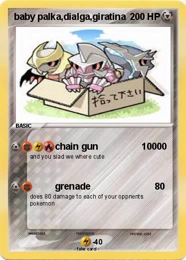 Pokemon baby palka,dialga,giratina