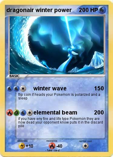 Pokemon dragonair winter power