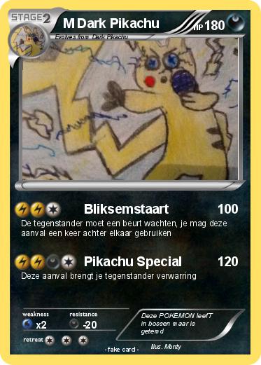 Pokemon M Dark Pikachu