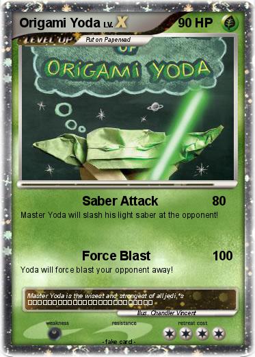 Pokemon Origami Yoda