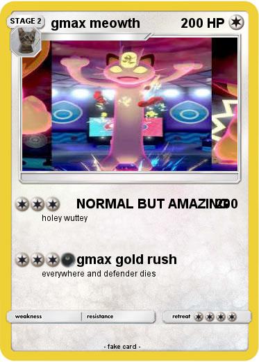 Pokemon gmax meowth
