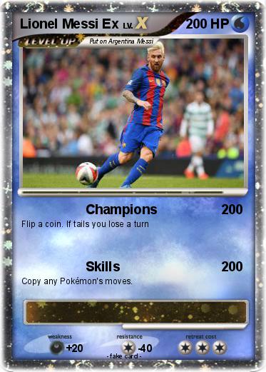 Pokemon Lionel Messi Ex