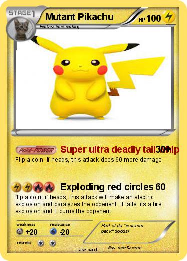 Pokemon Mutant Pikachu