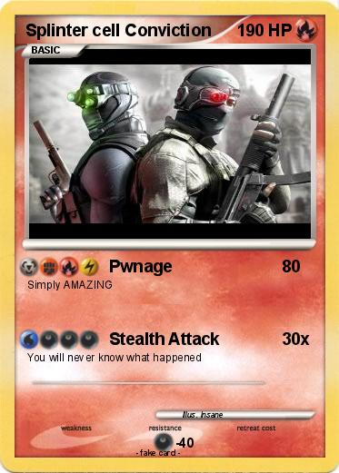 Pokemon Splinter cell Conviction