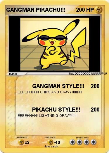 Pokemon GANGMAN PIKACHU!!!