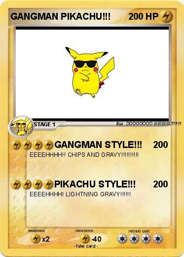Pokemon GANGMAN PIKACHU!!!