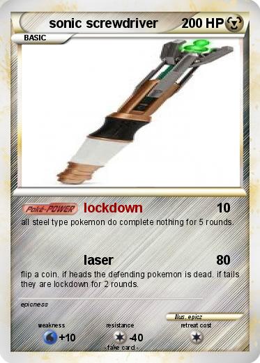 Pokemon sonic screwdriver