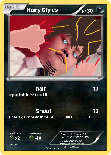 Pokemon Hairy Styles