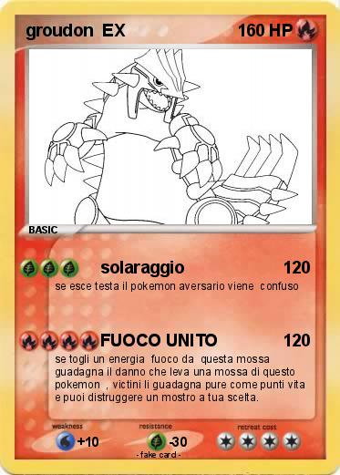 Pokemon groudon  EX