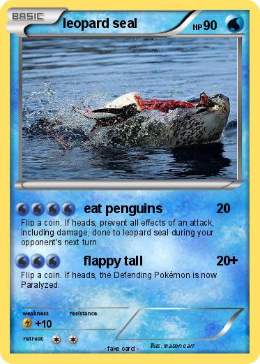 Pokemon leopard seal