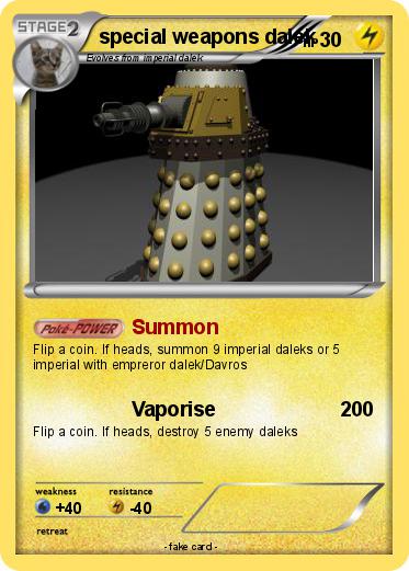 Pokemon special weapons dalek