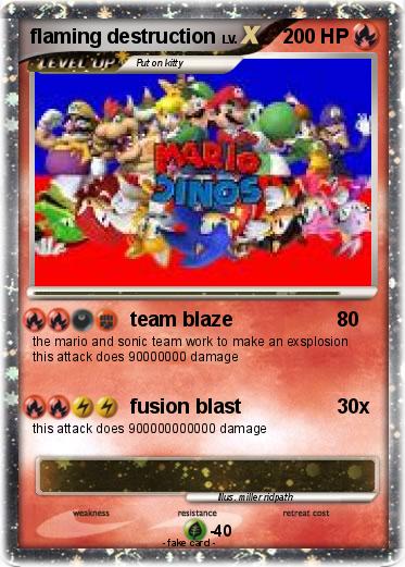 Pokemon flaming destruction