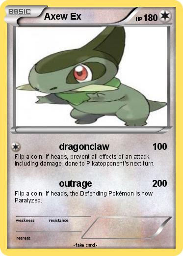 Pokemon Axew Ex