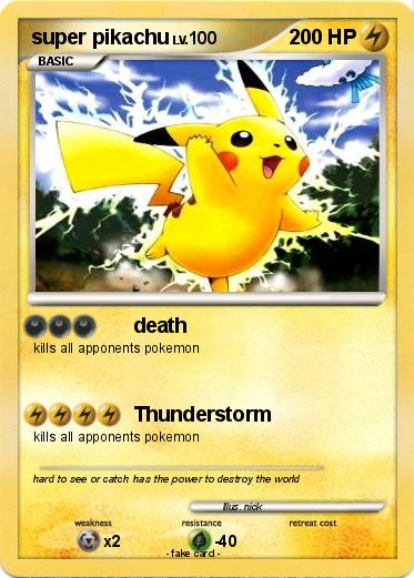 Pokemon super pikachu